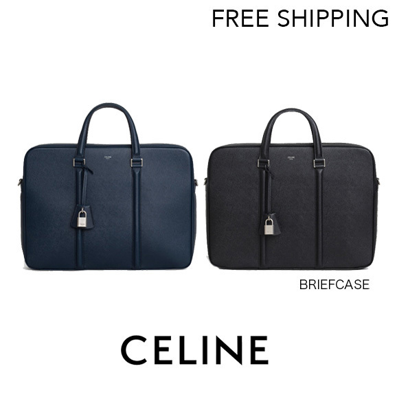 CELINE スーパーコピー ミディアム ブリーフケース グレインドカーフスキン 2色 188903BI2.38SI/188903BI2.07OC